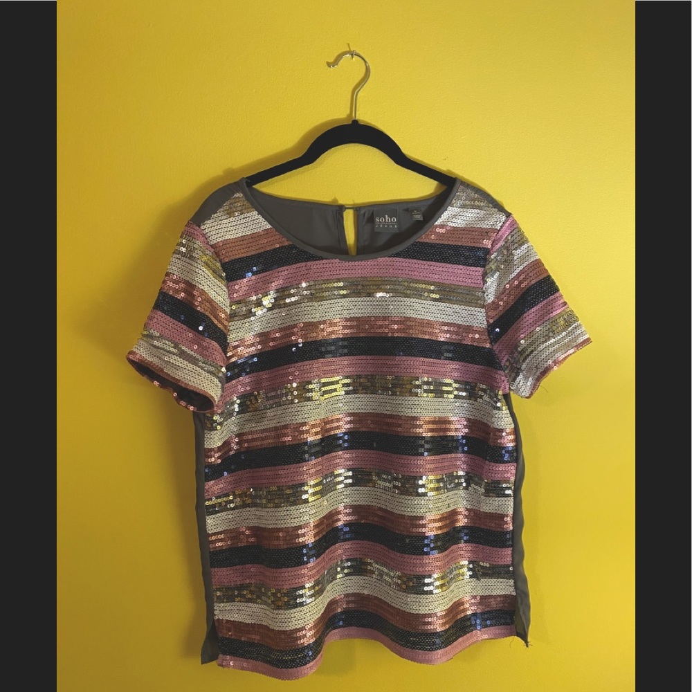 Soho New York and Company Sequins Blouse